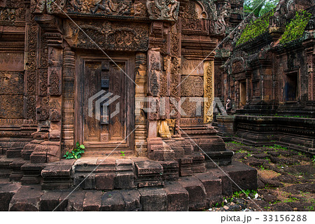 Banteay Srei, red sandstone templem, Cambodia 33156288