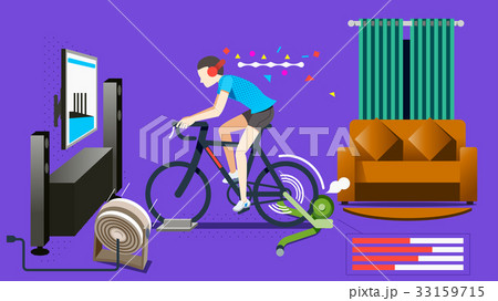Modern Home exercise concept. Modern Home exercise concept. 33159715