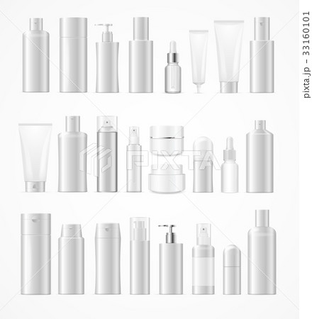 Realistic Template Blank White Big Cosmetic 33160101