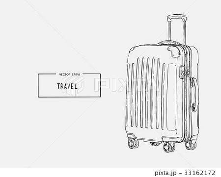 travel around the world with airplane and bag 2302644 Vector Art