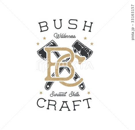 Vintage hand drawn adventure badge and emblem 33163157