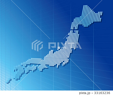 japan Map Network Vector 33163236