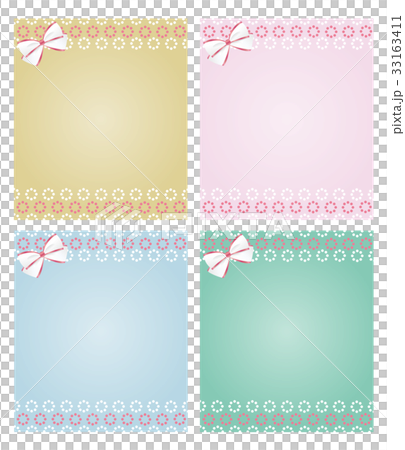 Frame square ribbon - Stock Illustration [33163411] - PIXTA