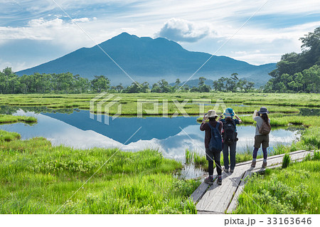 【尾瀬】 逆さ燧・池塘・夏 【尾瀬】 逆さ燧・池塘・夏 33163646