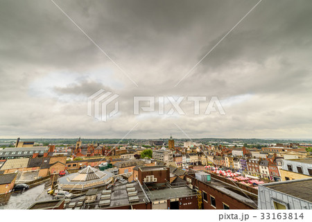 Cloudy Day Cityscape View of Northampton UK Cloudy Day Cityscape View of Northampton UK 33163814
