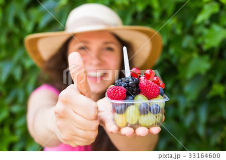 Eco food and healthy lifestyle concept - Portrait 33164600