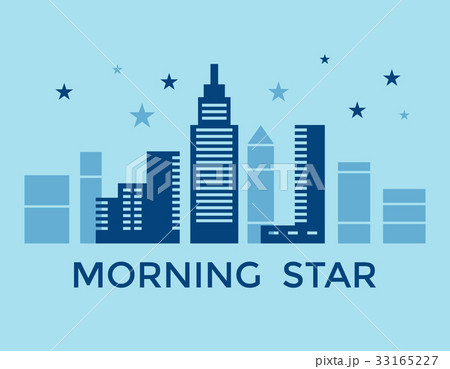 Digital vector blue city building  33165227