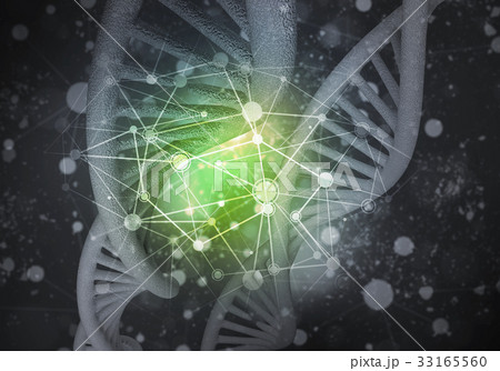 DNA molecules background 33165560