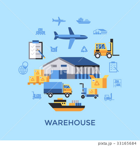 Digital vector orange blue 33165684