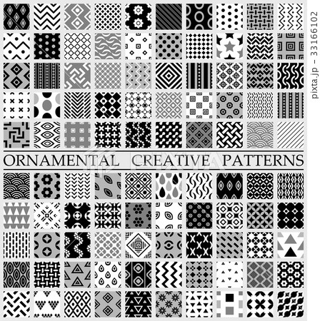 Digital vector black and white geometric Digital vector black and white geometric 33166102