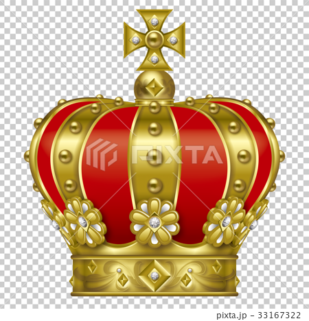 王冠のイラストのイラスト素材