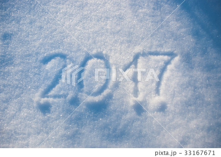 2017 written in snow 2017 written in snow 33167671