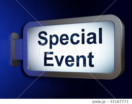 Business concept: Special Event on billboard Business concept: Special Event on billboard 33167771