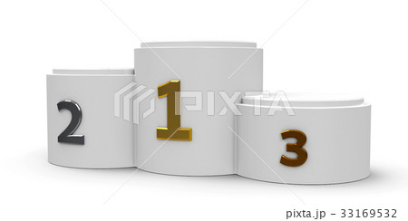 White cylinder podium #3 33169532