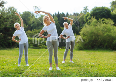 Healthy females training with pleasure 33170681