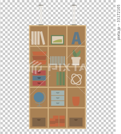 突っ張り棒　棚　イラスト 33172105