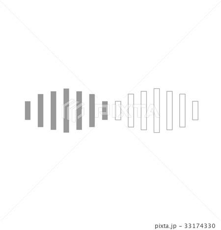 Digital signal grey set icon . 33174330