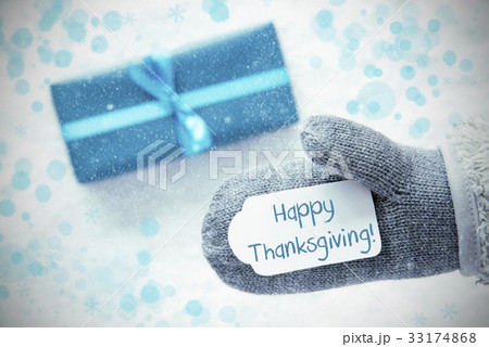 Turquoise Gift, Happy Thanksgiving, Snowflakes Turquoise Gift, Happy Thanksgiving, Snowflakes 33174868