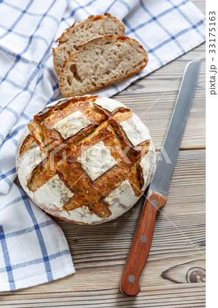 Homemade Vermont sourdough bread. Homemade Vermont sourdough bread. 33175163