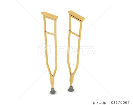 pair of crutches orthopedic equipment isolated pair of crutches orthopedic equipment isolated 33176067