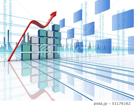 3D arrow waving and upwarding 33176162