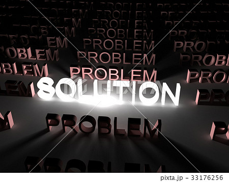 Solution concept, solution word illuminated 33176256