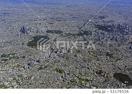 渋谷区上空／都市風景広域 33176556