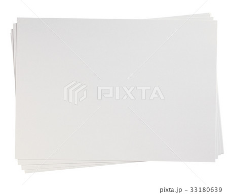 白い紙/クリッピングパス付き 33180639