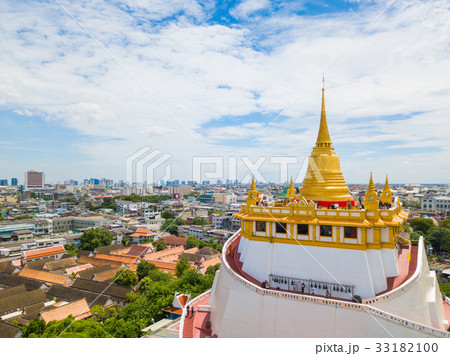 The golden mount in Wat Saket temple 33182100