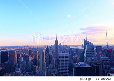 ニューヨークの街並み(夕景) ニューヨークの街並み(夕景) 33186598