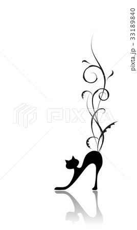 Black cat silhouette for your design 33189840