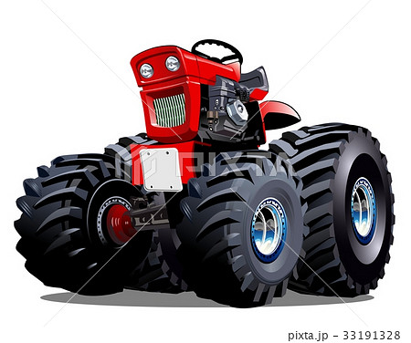 Vector Cartoon Tractor 33191328