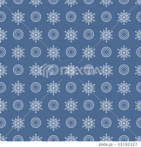 Winter seamless pattern with snowflakes, circles 33192327