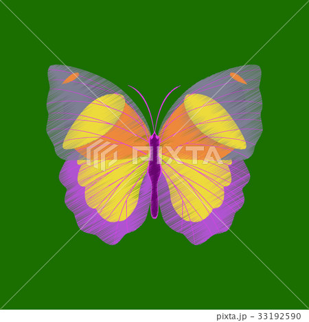 flat shading style icon butterfly flat shading style icon butterfly 33192590