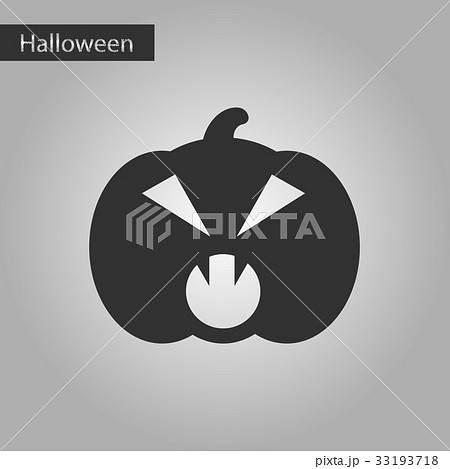 black and white style icon halloween pumpkin black and white style icon halloween pumpkin 33193718