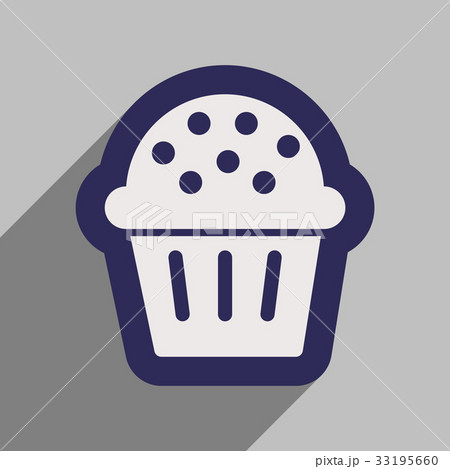 flat icon with long shadow celebratory cake 33195660