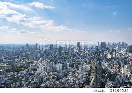 恵比寿から望む渋谷、新宿方面の街並み 33196582