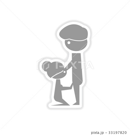 paper sticker on white background Kamasutra paper sticker on white background Kamasutra 33197820