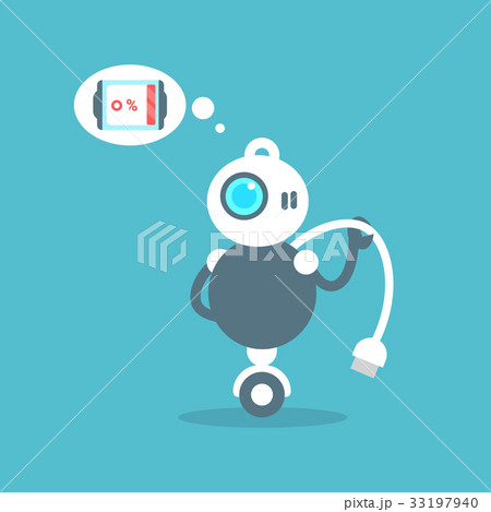 Modern Robot Low Battery Charge Message Artificial Modern Robot Low Battery Charge Message Artificial 33197940
