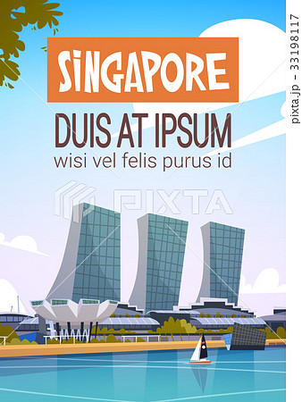 Singapore City View Skyscraper Background Skyline 33198117