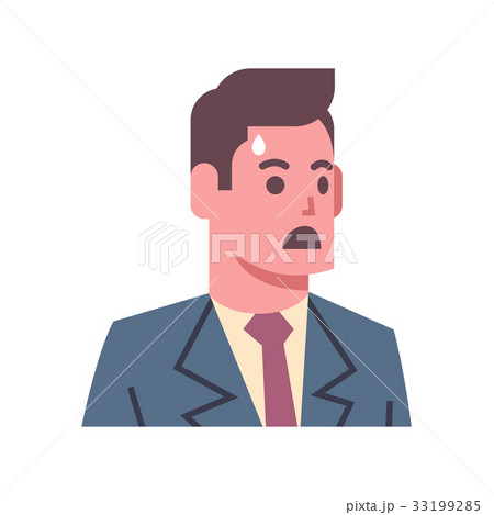 Male Shocked Emotion Icon Isolated Avatar Man Male Shocked Emotion Icon Isolated Avatar Man 33199285