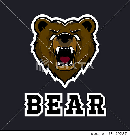 Modern professional grizzly bear logo for a sport 33199287