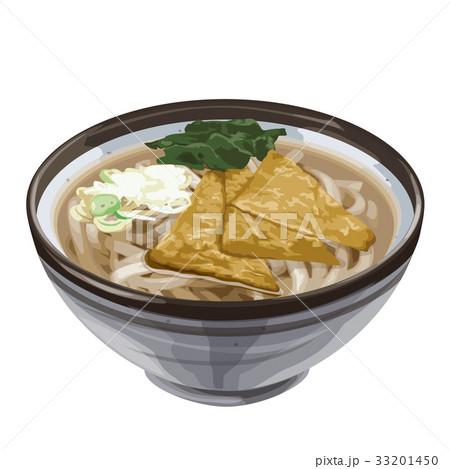 きつねうどんのイラスト素材
