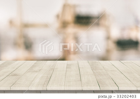 Wooden tabletop perspective for product placement 33202403