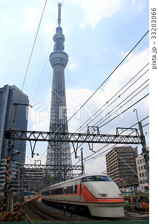 東京スカイツリーとスペーシア 東京スカイツリーとスペーシア 33203066