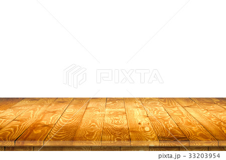 Empty wooden table for product placement 33203954