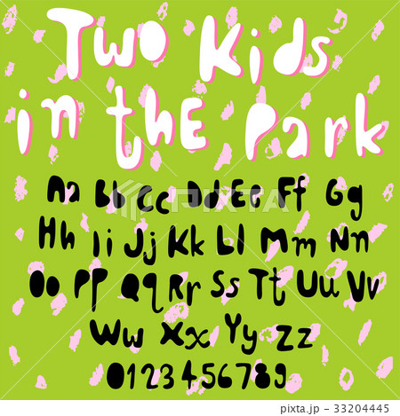 hand drawn doodle font set hand drawn doodle font set 33204445