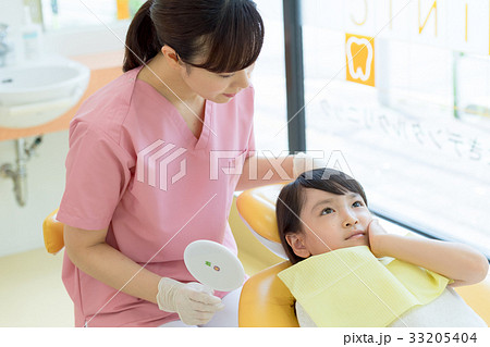歯科、歯科衛生士、歯科医、女性、子ども 歯科、歯科衛生士、歯科医、女性、子ども 33205404