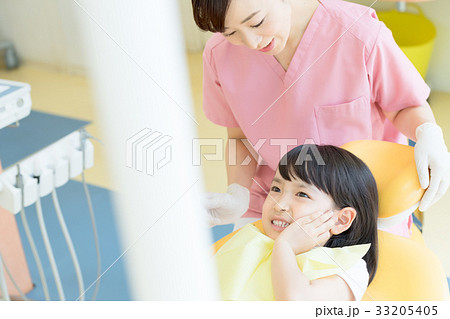 歯科、歯科衛生士、歯科医、女性、子ども 歯科、歯科衛生士、歯科医、女性、子ども 33205405