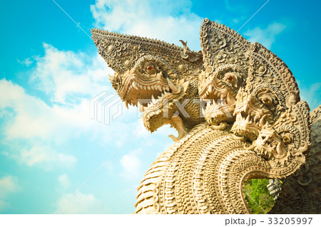 Serpent or naga statue head Serpent or naga statue head 33205997